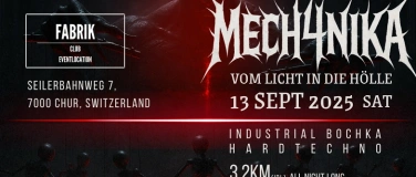 Event-Image for 'MECH4NIKA HARDTECHNO 3.2KM ALL NIGHT LONG ANDRIS DRAGI'