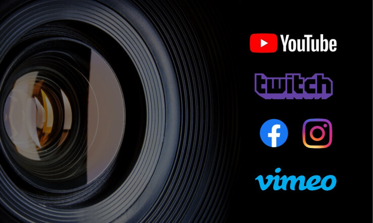 Eventfrog Live Services - Streaming Anbieter Eventfrog Live Services, YouTube, Twitch, Facebook, Instagram, Vimeo