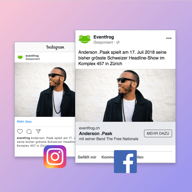 Social Media Werbung Kombi - Facebook und Instagram Social Media Werbung Kombi - Facebook und Instagram