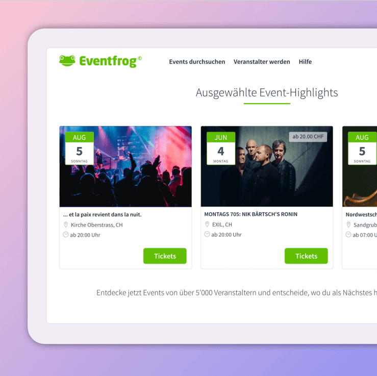 Eventfrog Web Highlight Eventfrog Web Highlight