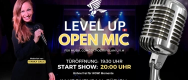 Event-Image for 'Level Up Open Mic Mixed Show Musik & Comedy Zürich'