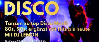 Event-Image for 'Disco im AUREA - 80s & 90s Party ergänzt mit  Hits bis heute'