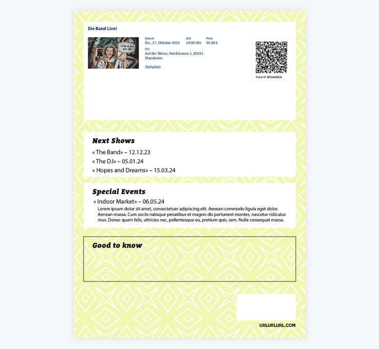 LP Ticketflaechen eigenesTicketdesign LP Ticketflaechen eigenesTicketdesign