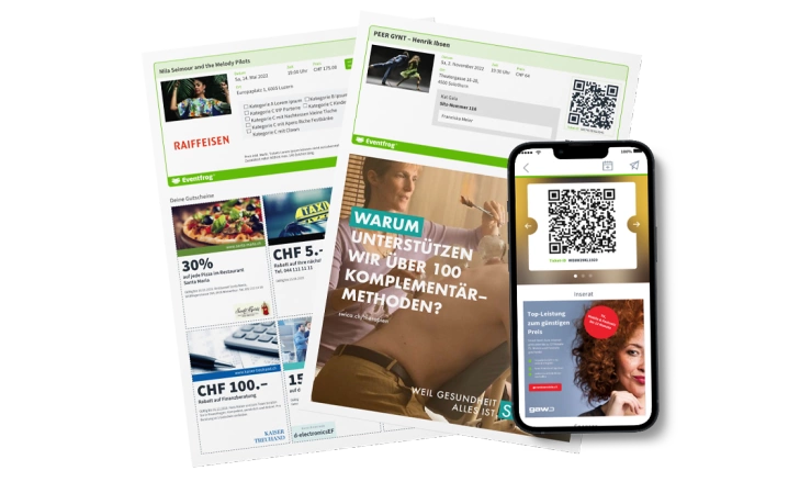Ticketwerbung in allen Varianten Ticketwerbung in allen Varianten